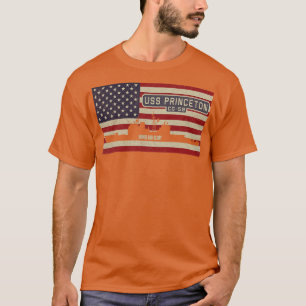 Camiseta Princeton CG59 Guided Mísseis Cruiser Vintage EUA