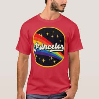 Camiseta Princeton Rainbow No Estilo De Vintagem Espacial