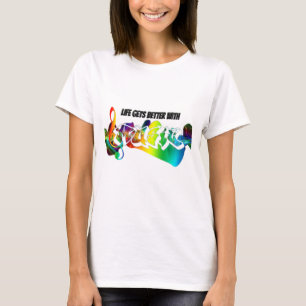Camiseta Principais gêneros modelando o futuro da música
