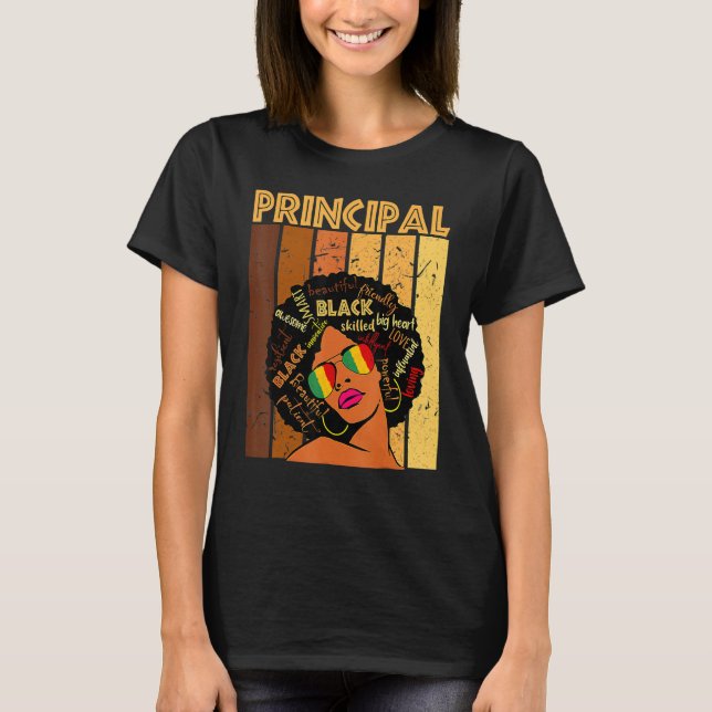 Camiseta Principal Afro African American Women Black Histor (Frente)