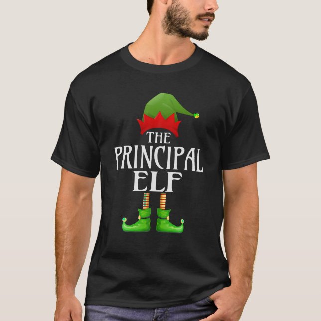 Camiseta Principal Elf Xmas Funny Family Matando o Natal (Frente)