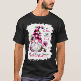Camiseta Principal Life Em Outubro Vestimos Gnomo Rosa