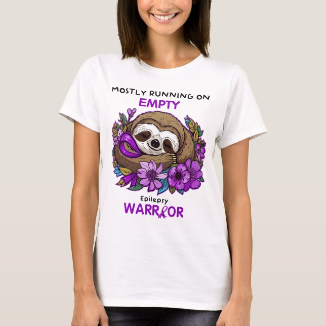 Camiseta Principalmente Correndo Em Um Guerreiro De Epileps (Frente)