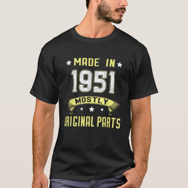 Camiseta Principalmente Peças Originais Feitas Em 1951 74º  (Frente)