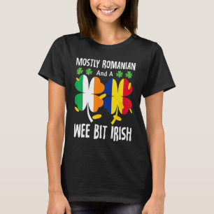Camiseta Principalmente Romeno E Um Pouco Irlandês St Patri