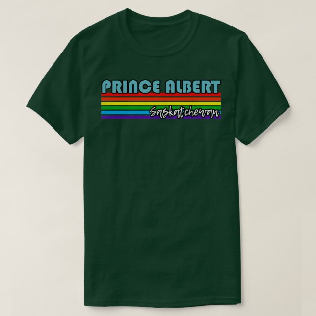 Camiseta Príncipe Albert Saskatchewan Pride Príncipe Albert (Frente do Design)