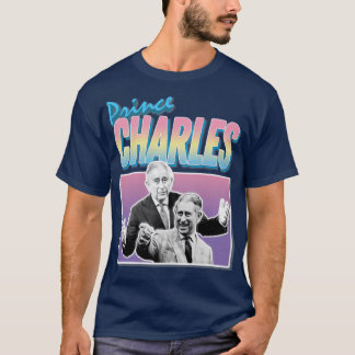 Camiseta Príncipe Charles Rindo Estilo H do Design gráfico