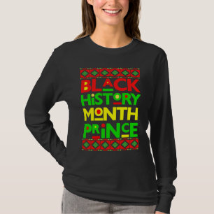 Camiseta Príncipe da História Negra Menino Melanina Filho B