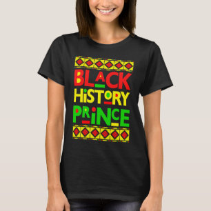 Camiseta Príncipe da História Negra Menino Melanina Filho B
