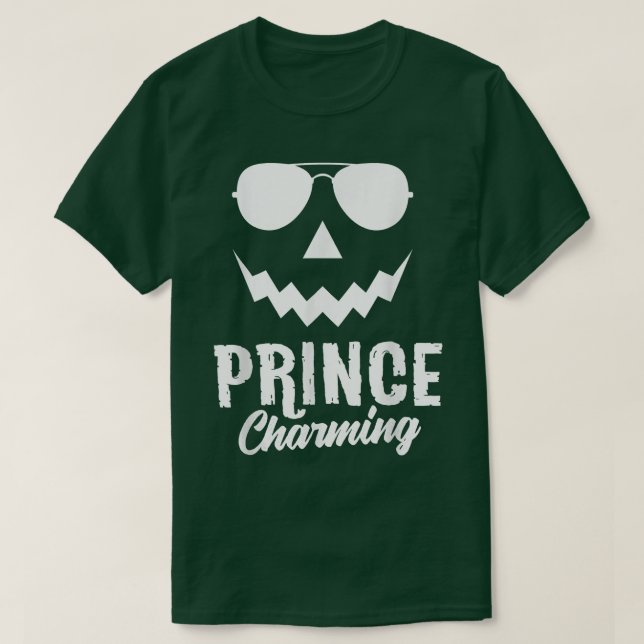 Camiseta Príncipe Encantado Engraçado Dia de as Bruxas engr (Frente do Design)
