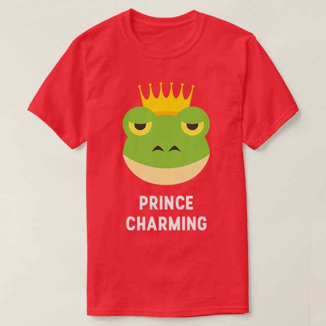 Camiseta Príncipe Encantado Sapo Coroa Fairytalhe Herói Eng (Frente do Design)