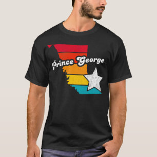 Camiseta Príncipe George British Columbia Canada Vintage Di