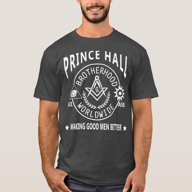 Camiseta Príncipe Hall Mason Irmandade 2B1ASK1 Pais (Frente)
