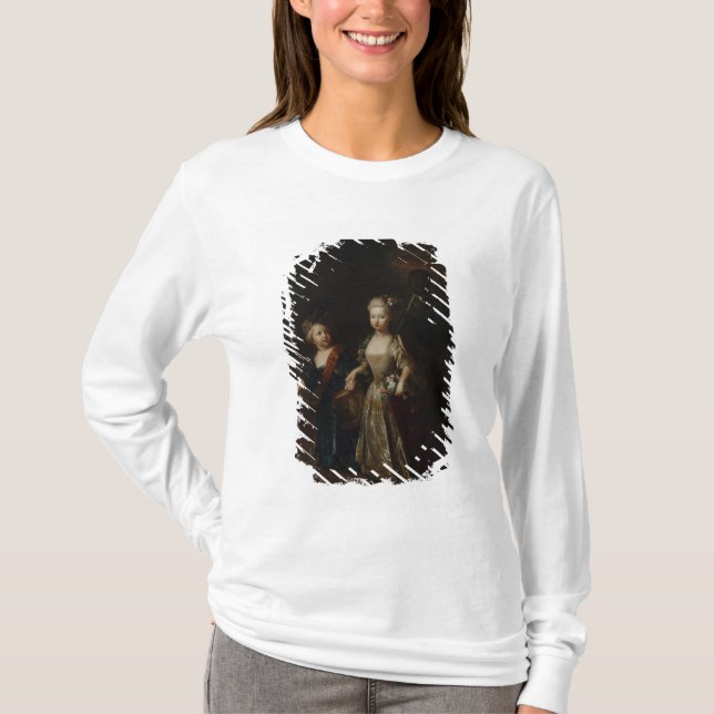 Camiseta Príncipe herdeiro Frederick II com irmã (Frente)