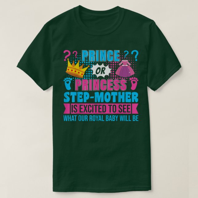 Camiseta Príncipe ou Princesa Etapa Mãe Refeição (Frente do Design)