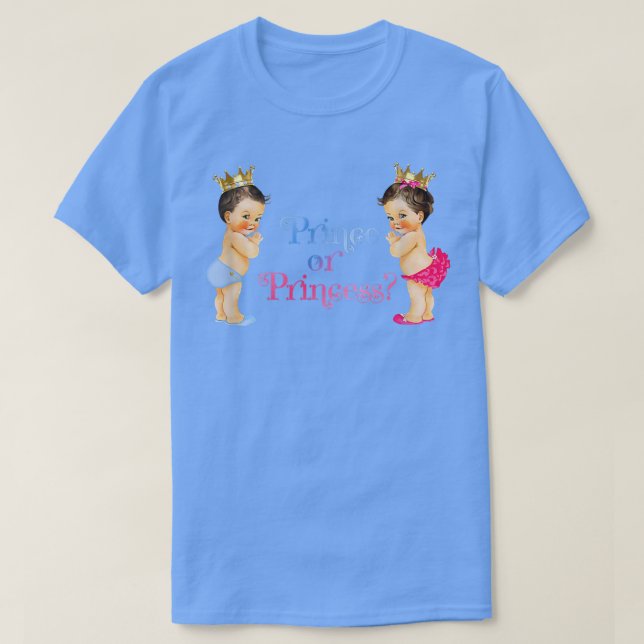 Camiseta Príncipe ou Princesa Revolução de Gênero Bebê (Frente do Design)