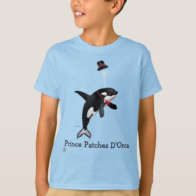 Camiseta Príncipe Patches D'Orca Kids T-Shirt (Frente)