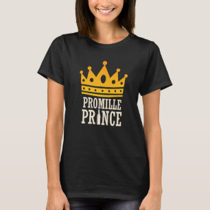 Camiseta Príncipe promilício Beer bêbado Beer Malle