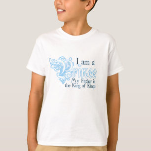 Camiseta Príncipe rei do T da campainha dos meninos dos
