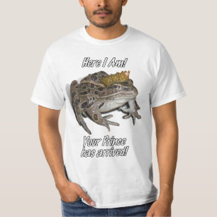 Camiseta Príncipe Sapo "Aqui Estou, Seu Príncipe Chegou!"