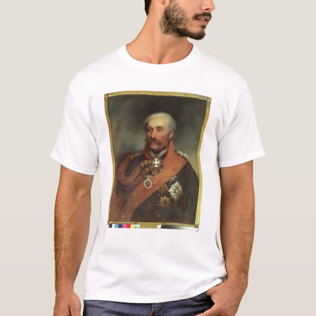 Camiseta Príncipe Von Blucher c.1816 do marechal de campo (Frente)