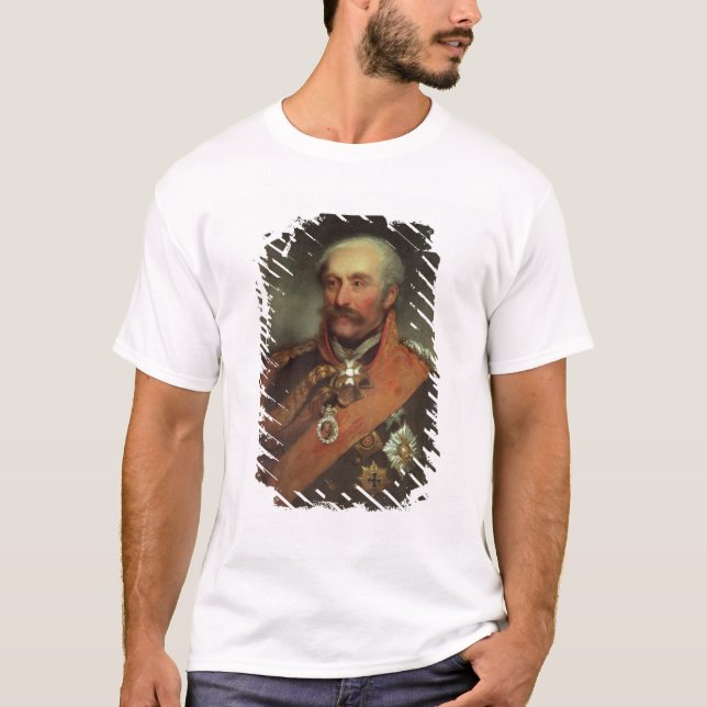 Camiseta Príncipe Von Blucher c.1816 do marechal de campo (Frente)