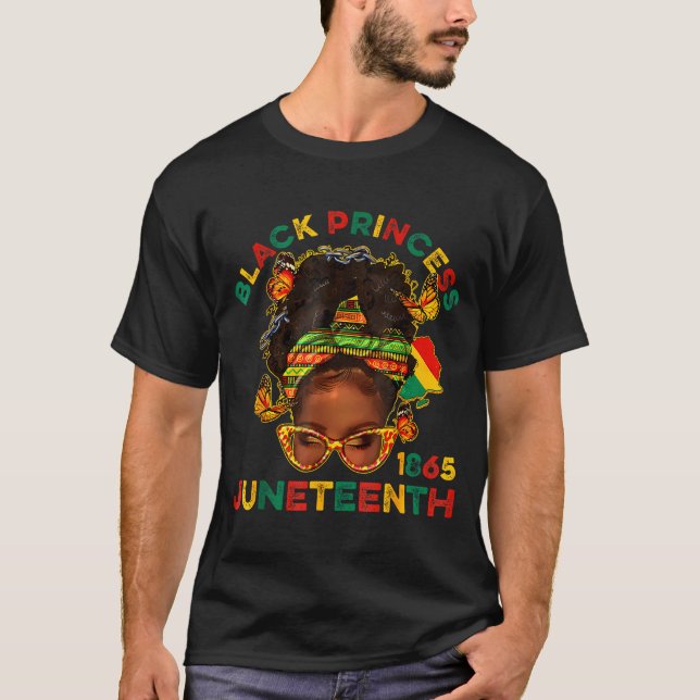 Camiseta Príncipes negros juneteenth 1865 mês da história (Frente)