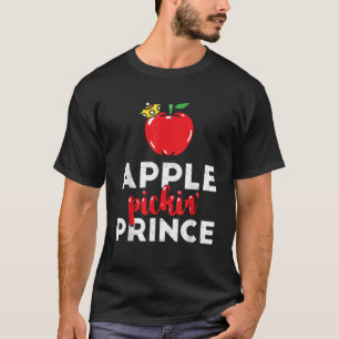 Camiseta Príncipio de colheita de maçã para bebês e rapazes