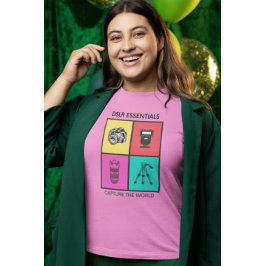 Camiseta Princípios básicos DSLR