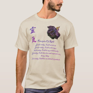 Camiseta Princípios Reiki Para Hoje