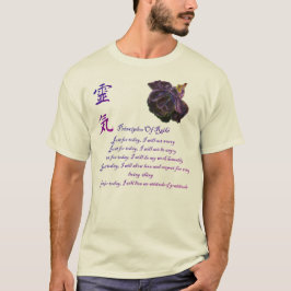 Camiseta Princípios Reiki Para Hoje