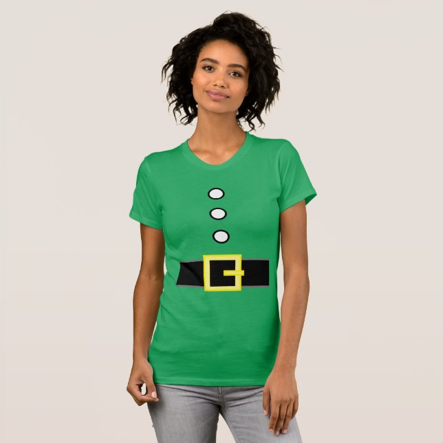 Camiseta Print on Demand Adorable Christmas ELF SUIT  (Frente Completa)