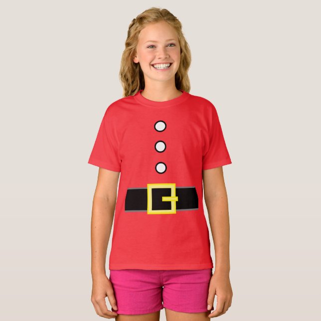 Camiseta Print on Demand Funny Christmas Santa ELF SUIT  (Frente Completa)