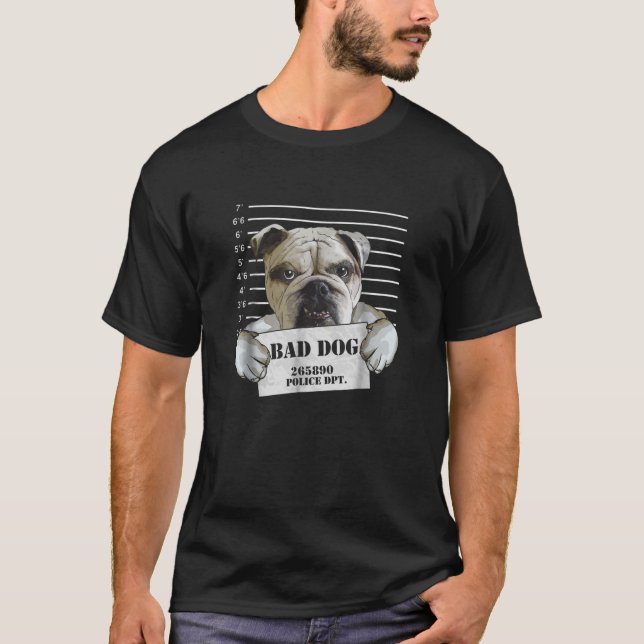 Camiseta Prisão de Bulhdog Prisonho Prisonho Prisonho Puppy (Frente)