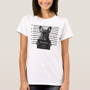 Camiseta Prisão De Bulldog Francês Apresentando Prisone D