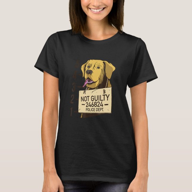 Camiseta Prisão de Cachorro Culpado (Frente)