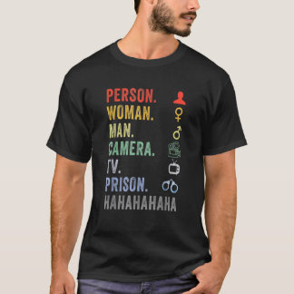 Camiseta Prisão De Tv Homem De Mulher Pertencente Hahaha Re