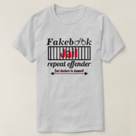 Camiseta Prisão Repetitivo Offender Novelty Parody Lt