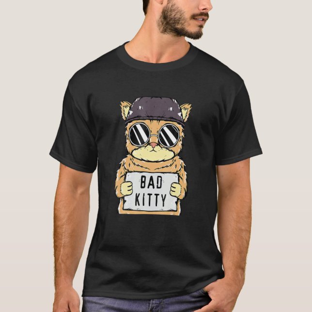 Camiseta Priser da prisão de Cat Prisoner Gatinho ruim Mugs (Frente)
