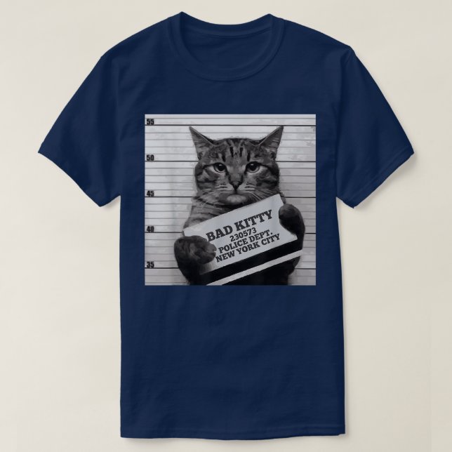 Camiseta Priser da prisão de Cat Prisoner Gatinho ruim Mugs (Frente do Design)