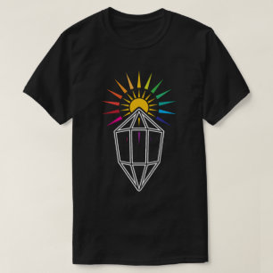 Camiseta prisma capturasol cristal geométrico