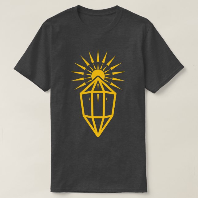 Camiseta prisma de raios solares (Frente do Design)