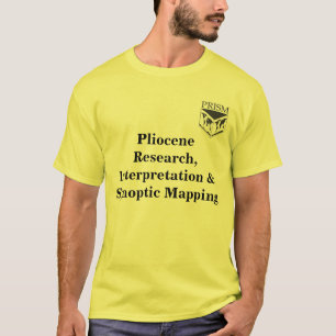 Camiseta prisma, pesquisa Pliocene, interpretação & Syno