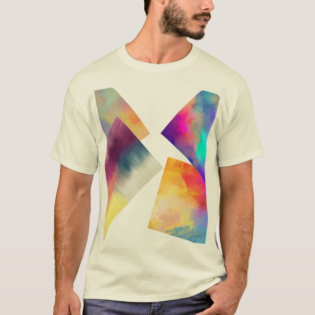 Camiseta Prismatic Burst Gradient (Frente)
