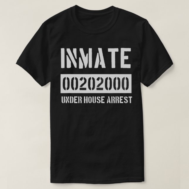 Camiseta Prisonista Preso Halloween 2020 Jail Costume Engra (Frente do Design)