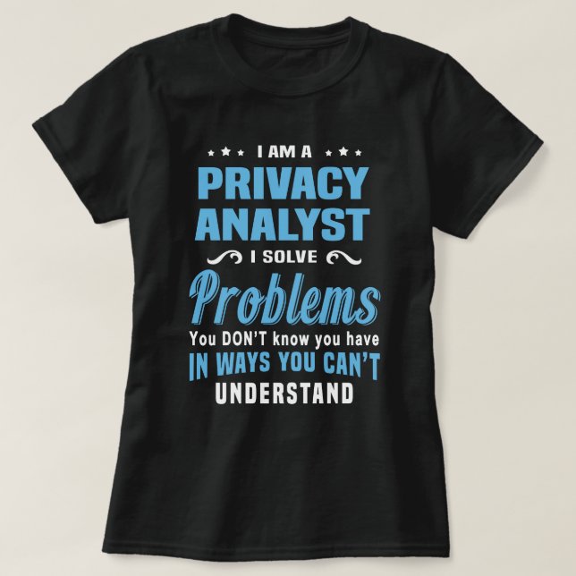Camiseta Privacy Analyst (Frente do Design)