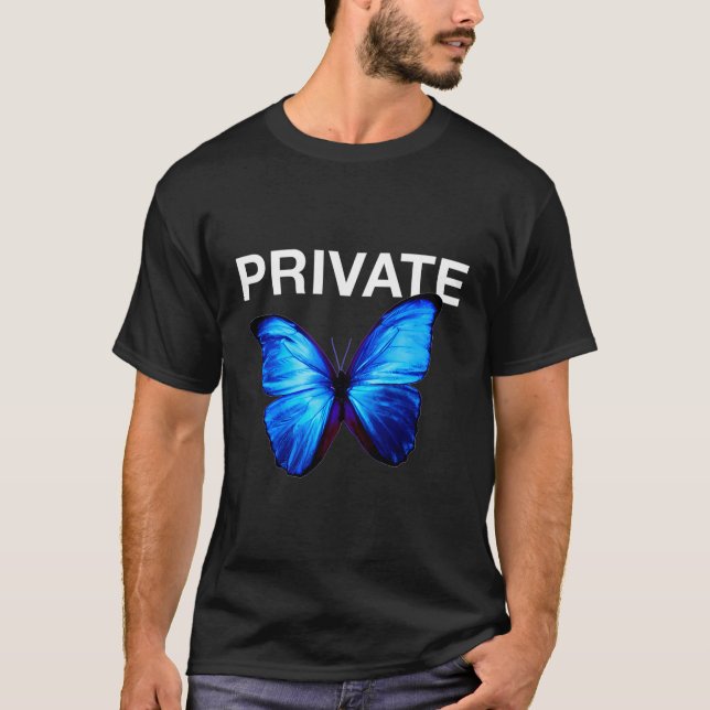 Camiseta Private Blue Butterfly Club Europe Utopia (Frente)
