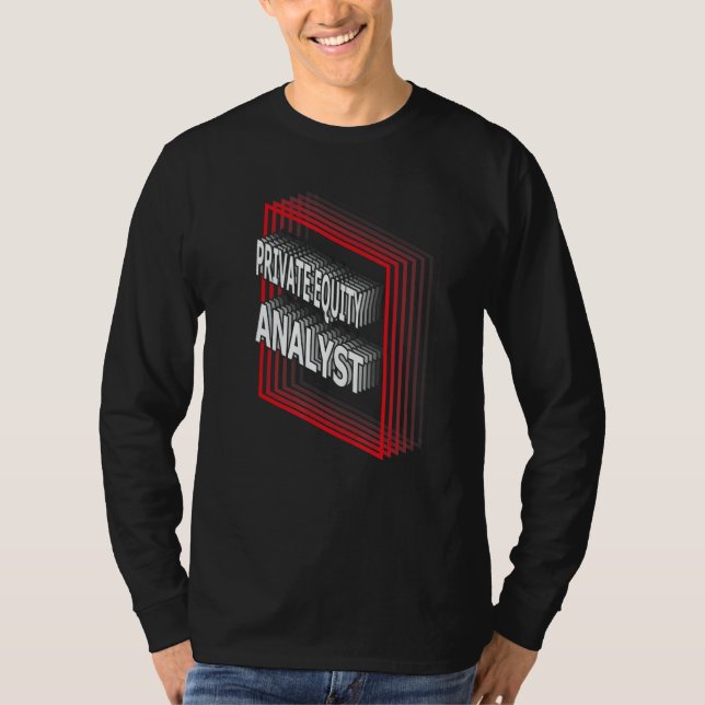 Camiseta Private Equity Analyst Job Title Appreciation Retr (Frente)