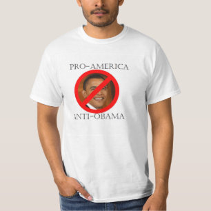 Camiseta Pro-América Anti-Obama
