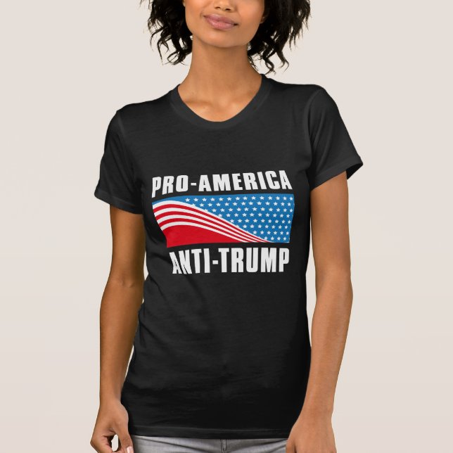 Camiseta Pro-America Anti Trump (Frente)
